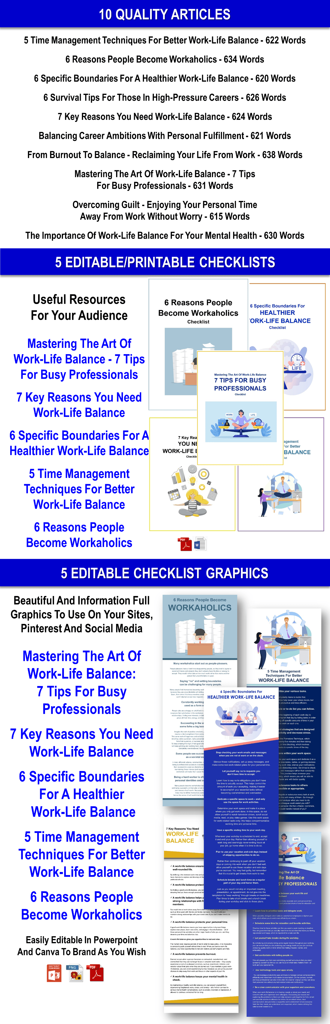  Work-Life Balance PLR