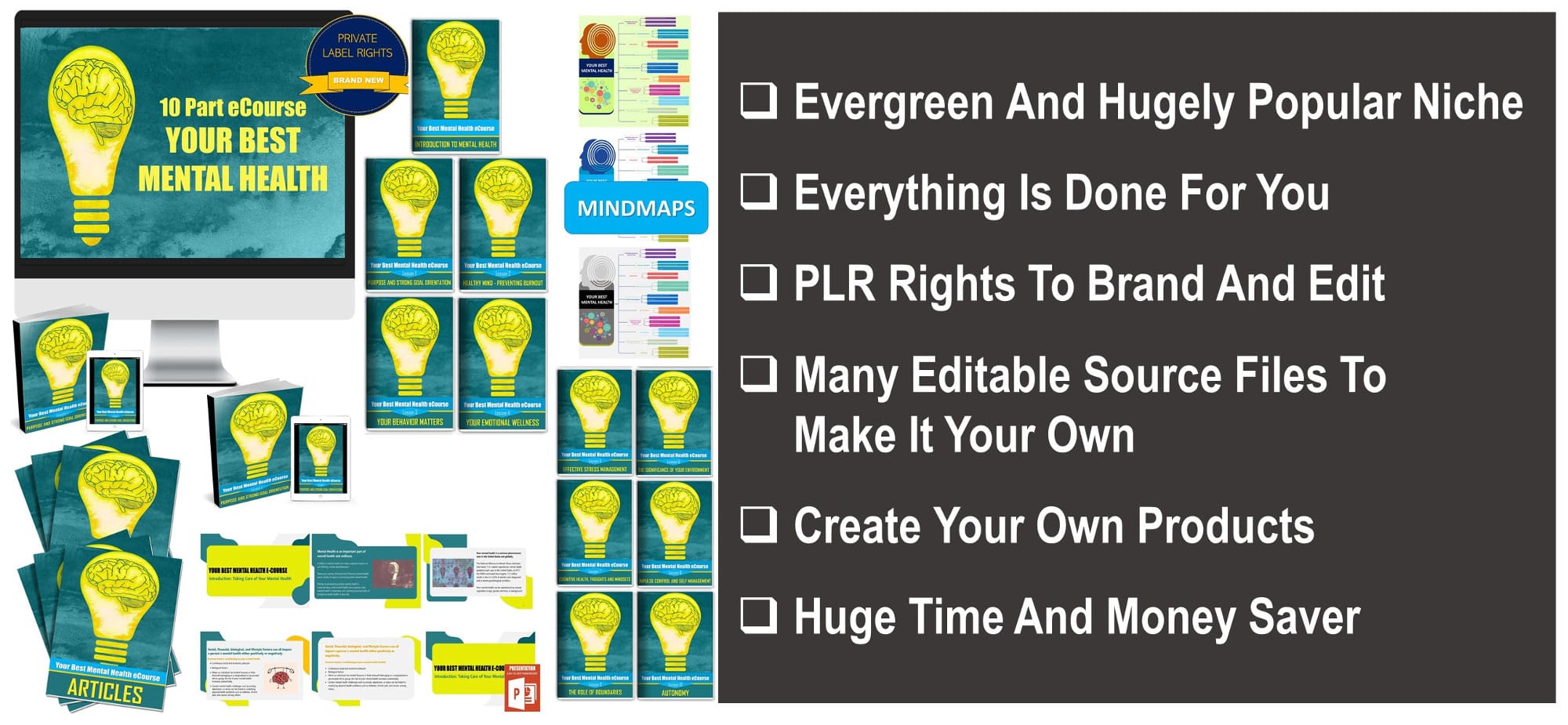 10 Part eCourse: Your Best Mental Health Giant PLR