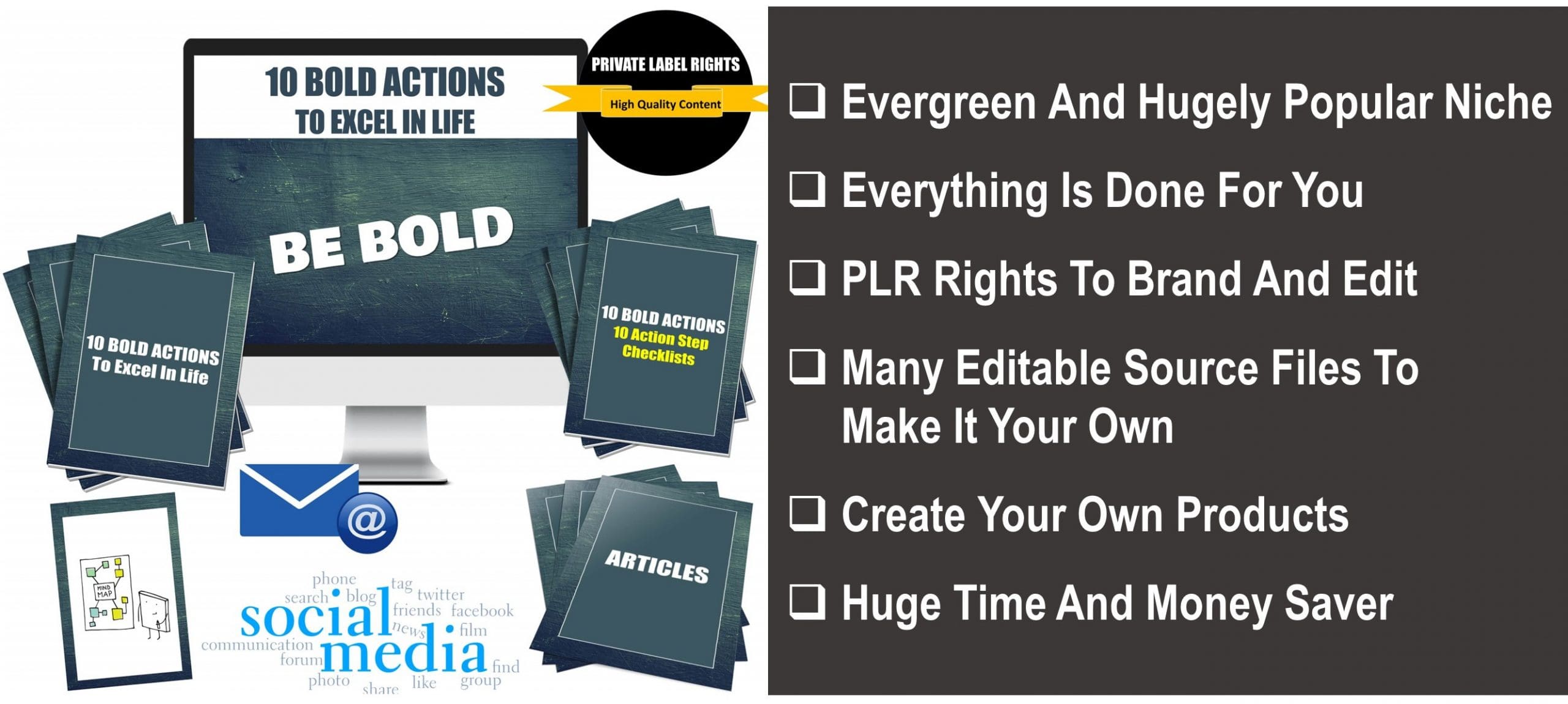 10 Bold Actions To Excel In Life PLR