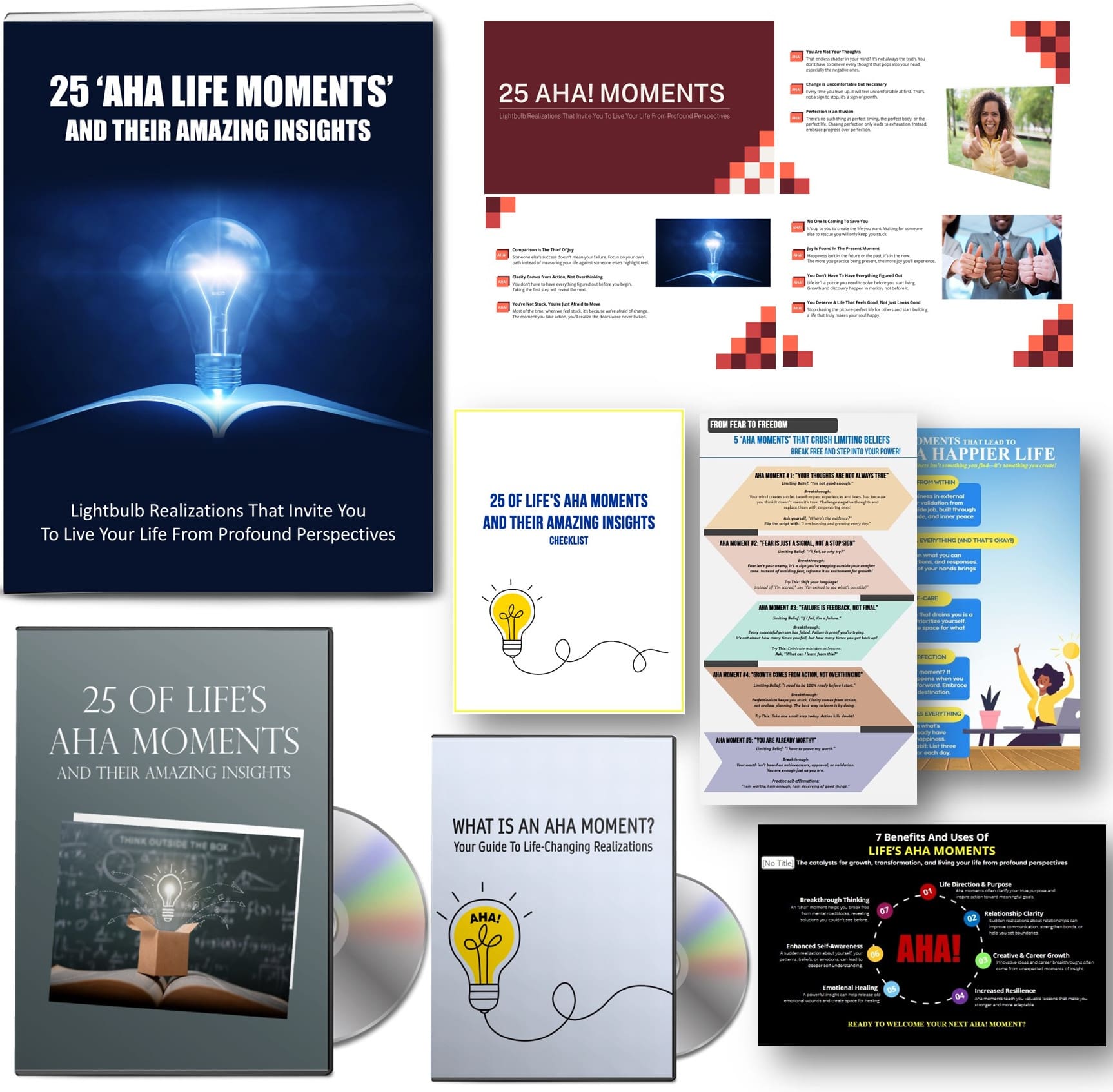 25 Aha! Life Moments and Their Amazing Insights PLR