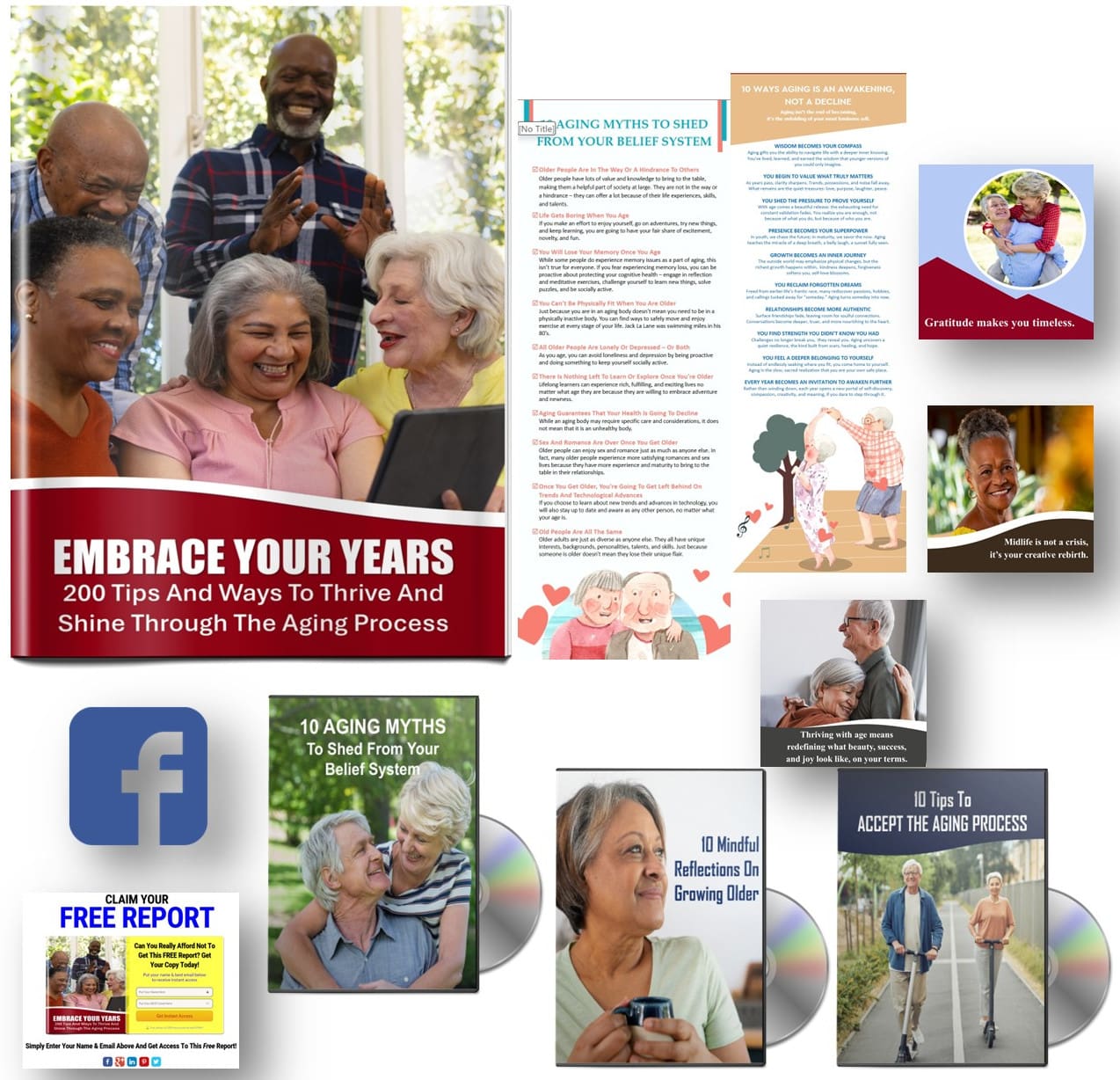 Embrace Your Years – Top 10 Lists: 200 Tips To Thrive In Aging PLR